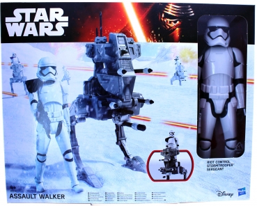 Star Wars The Force Awakens Special Edition Actionfigur Riot Control Stormtrooper mit Assault Walker von Disney